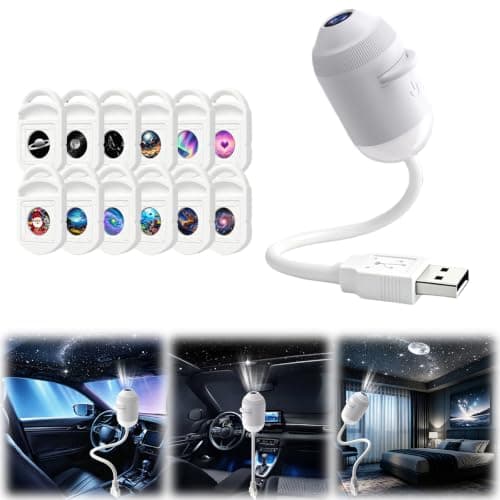 HD Smart Dynamic 5D Holographic Night Light Projector LED Starry Sky — view 3