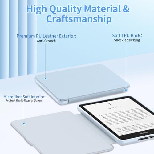 TrendGate Kindle Paperwhite 2024 Case 7 inch 12th Generation - Blue — view 3