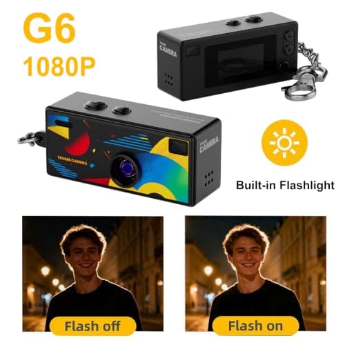 Mini Keychain Camera G6 1080P HD Thumb Camera 0.96" LCD 130° Wide Angle — view 4