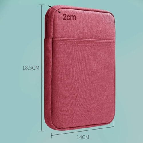 6-inch Protective Case For Kindle, Lightweight Protective Sleeve Cover Bag Pouch Cases with Cotton Lining for Kindle Paperwhite3 for Voyage 558/958/KV E-reader (Rose) — view 2