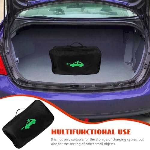 Mobestech Portable EV Charger Storage Bag Rectangle Shape Vehicle Trunk Organizer for EV Cables Compact and Durable Bag for Outdoor Use Ideal for and Travel — view 2