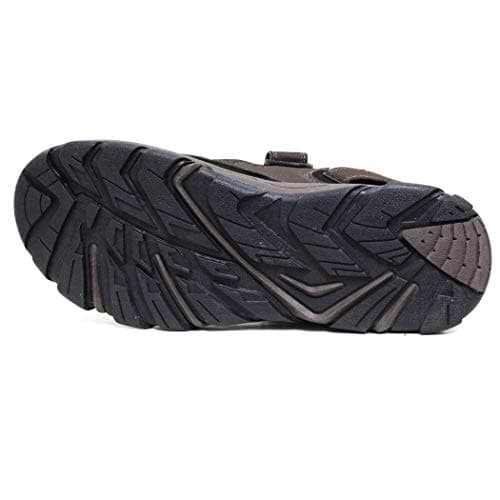 DUNLOP Men's Sports Beach Trekking Walking Hiking Touch Close Strap Sandals Sizes 7-12 (Brown Black, UK Footwear Size System, Adult, Men, Numeric, Medium, 10) — view 3