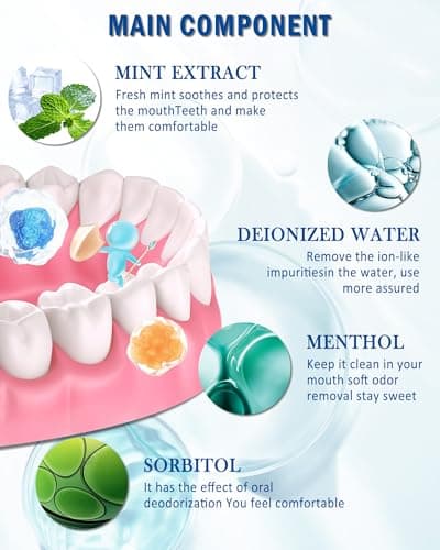 Mini Mouthwash Travel Size Portable Set,24 Packs Individual Mint Mouthwash — view 4