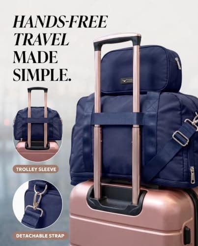 Lugg Jetset 3-Piece Travel Set – 55x35x23 cm Hard Shell Cabin Suitcase, Duffel Bag and Toiletry Bag for Lightweight Airline Hand Luggage and Weekend Travel — view 2