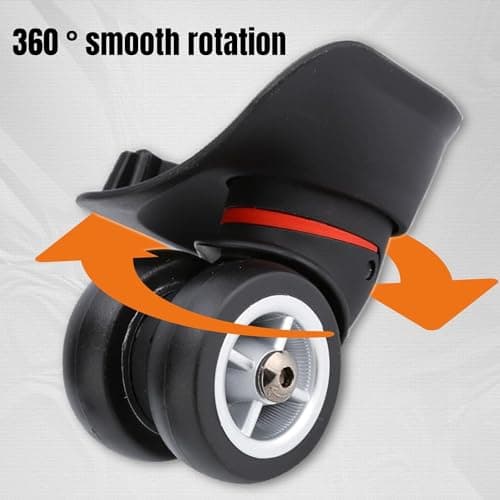 2Pcs Suitcase Replacement Wheels, Universal Heavy Duty Durable Spare Spinner Wheel Repair Accessory for Repairing Damaged Suitcase Compartment wheels — view 4