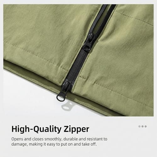 Lightweight Waterproof Jacket Womens, Breathable Hooded Raincoat, Softshell Jacket with Zipper, Packable Windbreaker for Hiking, Travel, Running, Cycling & Outdoor Activities, for Spring Fall Winter — view 4