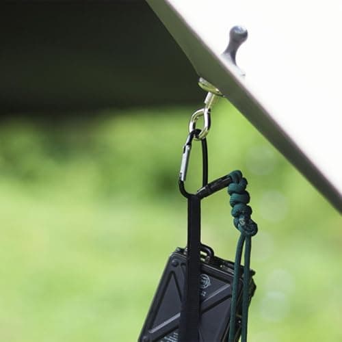 XiXiYang Magnet Camping Hooks,Magnet Hanger D Shape Tent Buckles for Outdoor Tents Swivel Swing,Heavy Duty Magnet Hook with Carabiner (8) — view 6