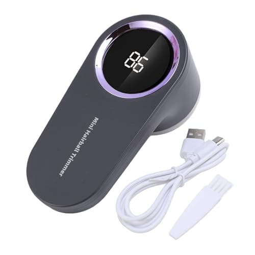 6 Blades Quick Release Smart Digital Display Fabric Trimmer for Home Travel - Grey — view 6