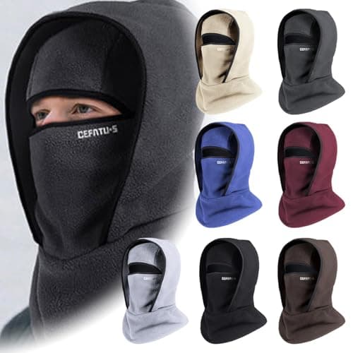Thermal Balaclava for Men, Winter 4 in 1 Windproof Ski Mask, Winter Balaclava for Men, Women, Thermal Warmer, for Skating, Skiing, Running, Cycling (Yellow) — view 2