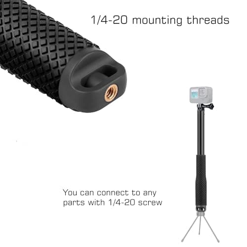 GEPULY Waterproof Selfie Stick for GoPro/DJI/Insta360/AKASO Action Cameras — view 2