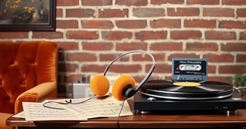 Gowxs Orange Retro Over-Ear Headphone,Vintage Feelings Headphone,Retro Lightweight Earphones,Hi-Fi Stereo Earphone Headset,for Most Mobile Phones Playback Pevices Headphones and Earbuds — view 6