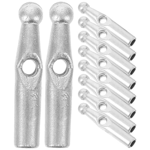 WRITWAA Folding Umbrella Tail Beads 10 Pack Plastic Umbrella Bone Covers Repair Kit with Needles and Thread for Foldable and Rain Umbrellas Replacement Accessories