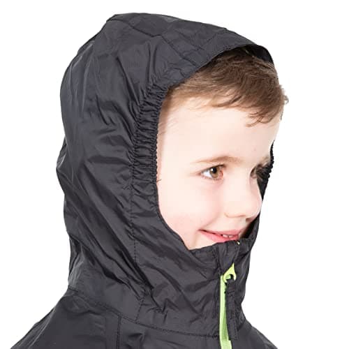 Trespass Kids Packaway Waterproof Jacket Qikpac Black 11/12 — view 6