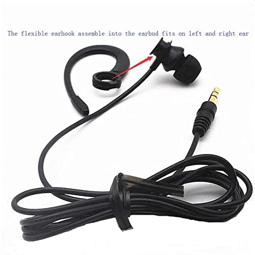 Saidbuds Single Side Earbud Headphones Stereo In-ear Earphone Ear Hook Earpiece for iPhone Android Smartphones MP3 Players — view 4