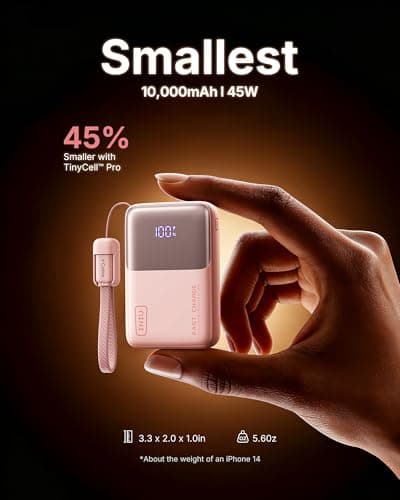 INIU Power Bank, Ultra Mini 10000mAh 45W Fast Charging Phone Battery Pack — view 2