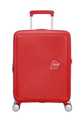American Tourister Soundbox - Hand Luggage Suitcase 55 x 40 x 20/23 cm - Hard Shell Trolley Suitable for EasyJet - Expandable, Light, 4 wheels & TSA Lock - 35.5/41 L - Red (Coral Red) — view 2