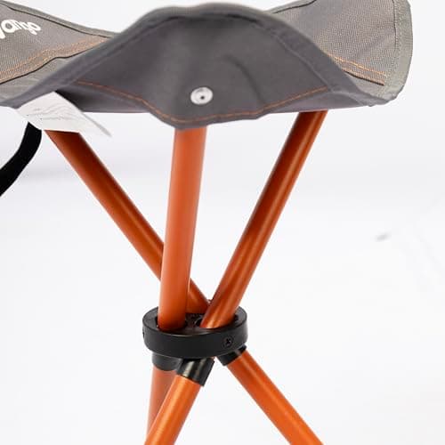 Vango Micro Camping Stool – Compact Folding Tripod Seat with Carry Strap & Bag, Lightweight Steel Frame, Durable Endure Fabric, Portable Stool for Camping, Fishing, Festivals & Travel (Excalibur) — view 3