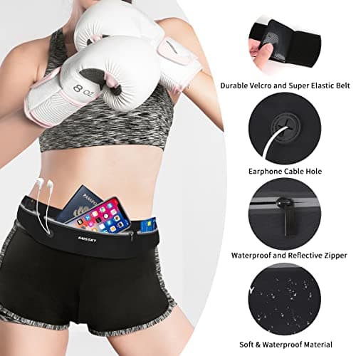HAISSKY Running Belt, Lightweight Fitness Waist Pack, up to 6.9" — view 4
