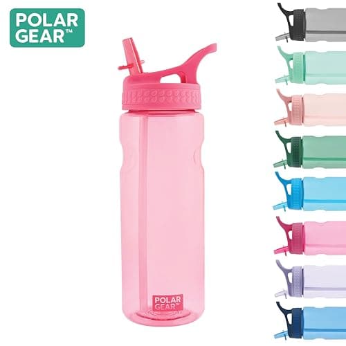 Polar Gear Aqua Grip Water Bottle – BPA-Free Reusable Water Bottles With Straw – 650ml Sports Water Bottle Perfect for Gym, Cycling & Work — view 5