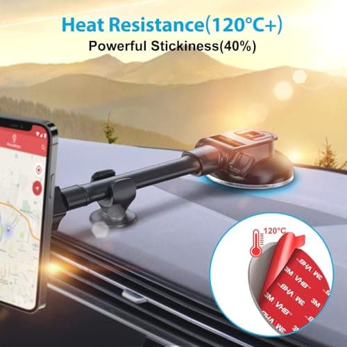 volport Super Strong Sticky Adhesive Pads 2.76"/70mm Dashboard Pad Mounting Disk Adhesive Replacement Tape Double Sided Stickers for Suction Cup Dashboard Phone Holder & Windshield Car Mount, 2 Pack — view 5