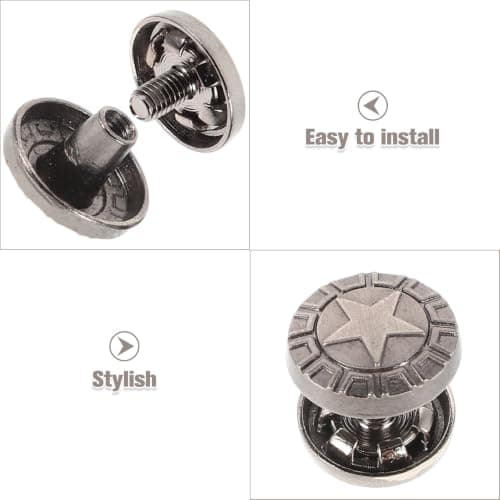 Sandals Screw Rivet Metal Buckle Fastener for Heel Strap Repair — view 3