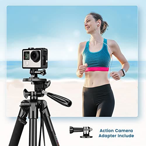 JOILCAN Phone Tripod with Remote, 54" Extendable Selfie Stick Tripod Stand — view 3
