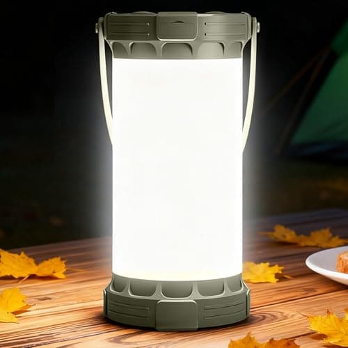 Glocusent 1200LM Camping Light Rechargeable with 135 LEDs USB-C 7 Modes SOS