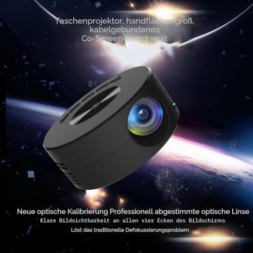 Mini Projector, Hand Pocket TFT LCD Same Screen Kid Projector with Remote for Outdoor Camping, Support 5V2A Charging — view 3