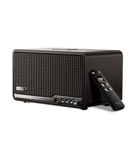 Edifier S300 Wireless Tabletop Speaker with AirPlay 2, 80W, Black Walnut