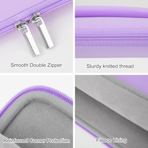 HEDUGO Laptop Sleeve Case with Zipper Accessory Pocket Compatible with 15 to 16 inches MacBook Air/Pro Padded Computer Pouch Cover Shockproof Protective for 15” to 16” Laptop/Chromebook/Tablet, Purple — view 3