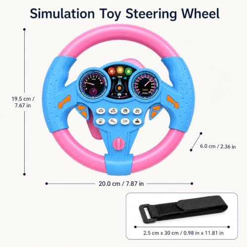 Steering Wheel with Secure Fastening Straps — view 2