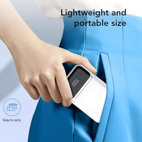 Power Bank With Built in Cables 10000mAh, 22.5W Fast Charge Portable Charger, USB C Battery Pack with 4 Outputs & 3 Inputs Compatible with iPhone 16 15 14 13 iPads Tablets and More — view 6