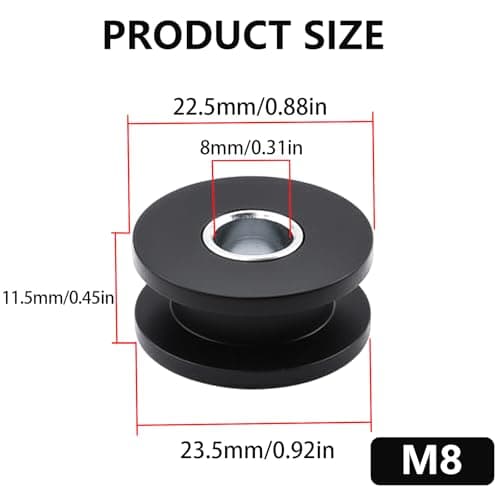 10PCS M8 Rubber Grommets Buffer Washers, Soft Rubber with Steel Lining Vibration Dampening Cushions, Compatible with M8 & 5/16 Bolts for Motorcycle Fairing Windshield Saddlebag Bracket Mounting — view 2