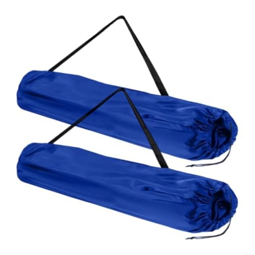 GANCEI 2pcs Outdoor Camping Chair Storage Bags with Adjustable Strap and Drawstring, Polyester Carrying Case for Folding Chairs Beach Umbrellas Fishing Rods Tents Tripods(blue)