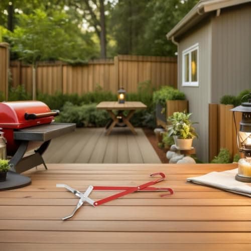 Ciieeo Stainless Steel Charcoal Clip Barbecue Tong, Long-Handled Fire Tong for Outdoor Fire Pit, Easy-Control Firewood and Charcoal Positioning — view 4