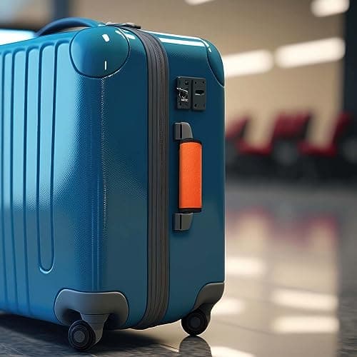 WLLHYF 2 Pack Luggage Handle Wraps Nylon Suitcases Cover Luggage Ribbon Comfort Soft Identification Strap Flying Airplane Accessories Cruise Must Have Bright Orange — view 5