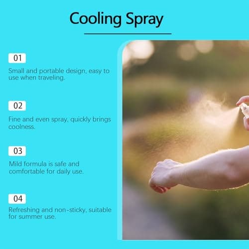 50ml Cooling Mist Spray for Hot Weather,Summer Cooling Spray for Face& Body — view 3