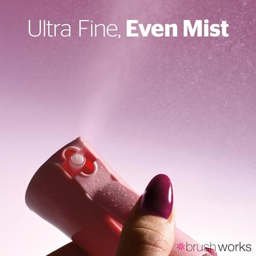 Brushworks Fine Mist Mini Spray Bottle – Refillable 80ml Travel Sized Sprayer for Hair Care, Styling, Curls, Skin Hydration, Plant Care & More – Portable, Versatile & Cruelty-Free — view 5