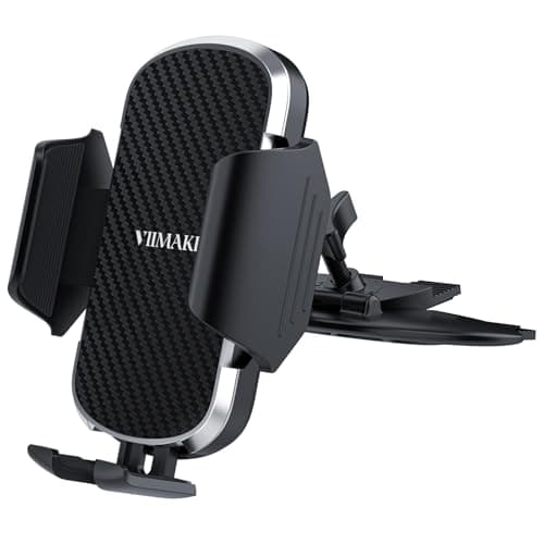 VIIMAKE Car Phone Mount,Universal Clamp CD Slot Car Phone Holder Cradle for iPhone,Samsung and 4-6.8 inch Smartphones
