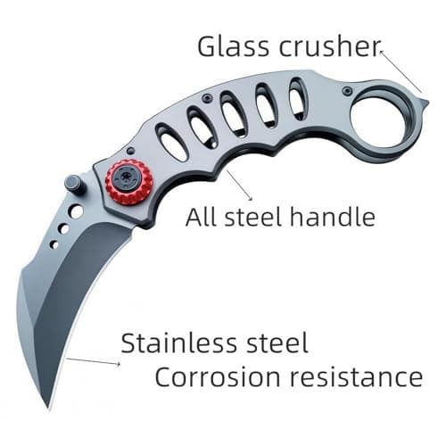 1 Pieces Folding Tool, Multi Tool with Cutting Function, Ergonomic Stainless Steel Foldable Multifunctional Cutting Tool,Pocket Gadgets for Men Outdoor, Camping, Hiking — view 4