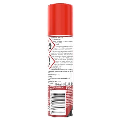 Autan Active Mosquito & Insect Repellent Spray, Travel Essentials, DEET Formula, Up to 6 Hours Protection against Mosquitoes, 100 ml — view 2