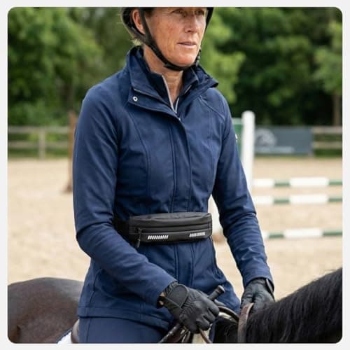 Equestrian RideSafe Waist Pack – Waterproof Zippered Riding Belt Bag for Horseback Riding – Secure Storage for Phone & Essentials – Unisex Fit – Fits Smartphones up to 7” — view 5