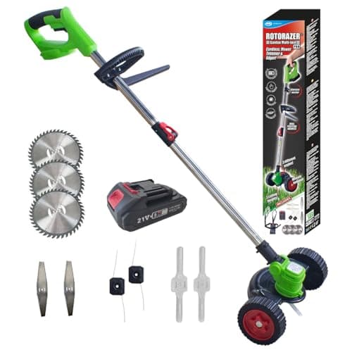 JML Rotorazer Cordless Strimmer – Electric Grass Trimmer & Edger 3in1