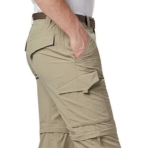 Columbia Men’s 2in1 Hiking Trousers, SILVER RIDGE CONVERTIBLE PANTS, Nylon, Tusk, Size: 30, AM8004 — view 3