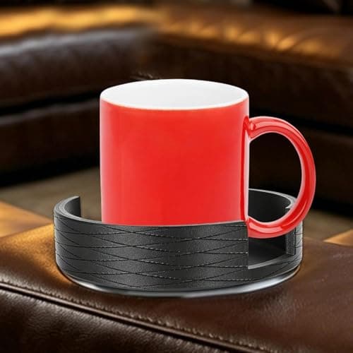 Cup Holder Insert - 4 Inches Universal Anti Spill Portable - Sofa Mug Holder Adapter | for Mugs Water Bottles Cans Office Car RV Yacht Party — view 3