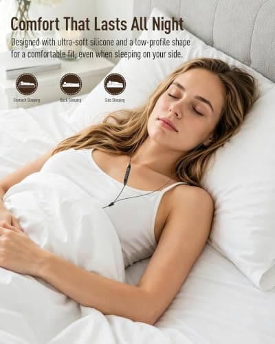 Hearprotek Sleep Earbuds, 2 Pairs Soft Comfortable in-Ear Earphones with mic-Low Profile Noise Reduction Headphones for Sleeping on Side, snoring, Yoga, Travel, Mediation & Relaxation — view 2