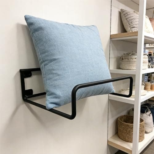 Pillow Organizer Holder,Wall Mounted Pillow Storage Rack - U-Shaped Metal Display Holder, 1-20 Pack Seasonal Cushion Organizer, Home Decor for Retail, Hotel & Home Use