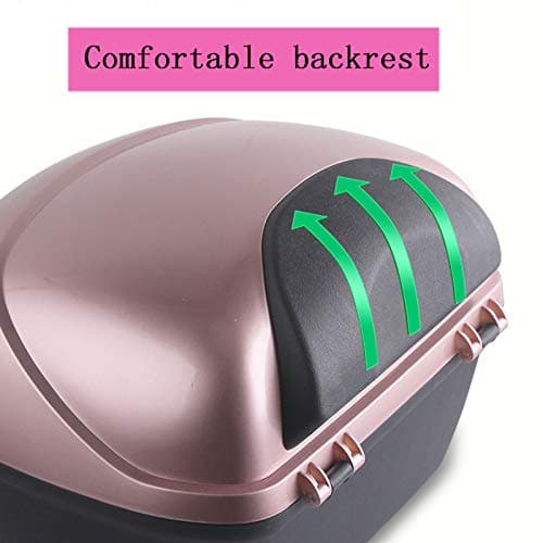 ZXCASDF Motorcycle Trunk Motorcycle Rear Travel Bag, Weather Resistant Heavy Duty Tail Bag Tail Trunk, Water Proof Luggage Bag Backpack,rose gold — view 5