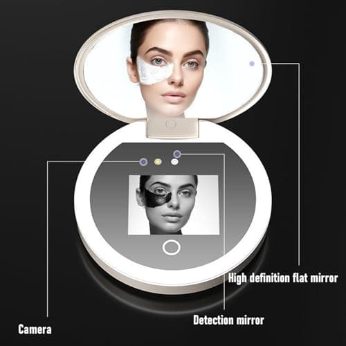 Fockety Camera Mirror for Sunscreen Test, 2X Magnification — view 3
