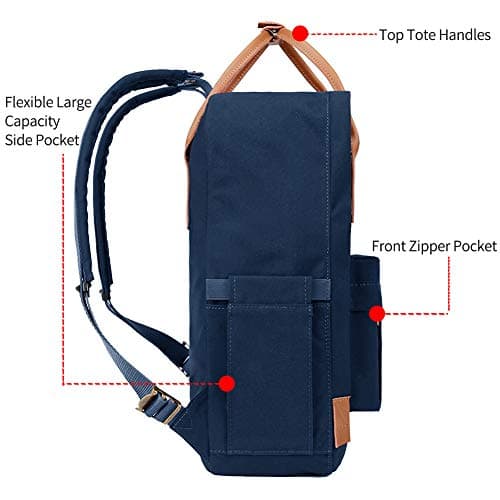 KALIDI Casual Daypack School Backpack for Women Men Boys Girls Travel Daily — view 3